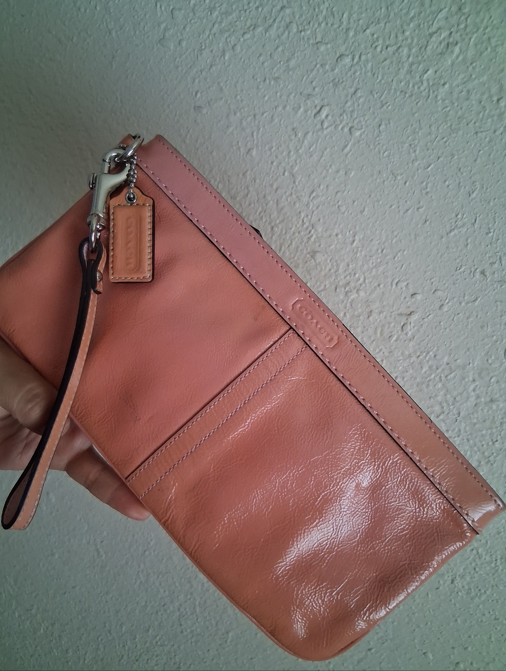 Coach Large Blush Pink Long Wristlet